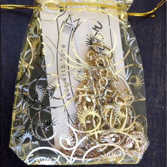 NEW w/tag Set of 4  golden bracelets in gift bag, NWT - Picture 4 of 4